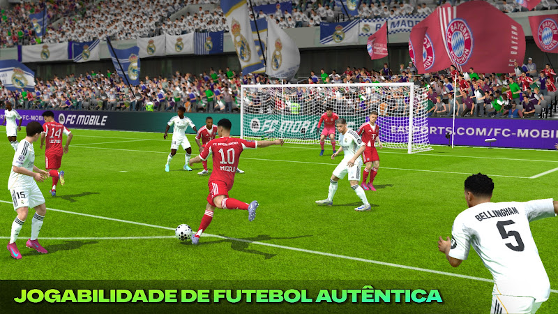 Segunda imagem do EA SPORTS FC Mobile com painel de jogador